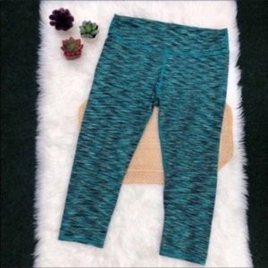 Fabletics Salar Capri Emerald Multi Stripe